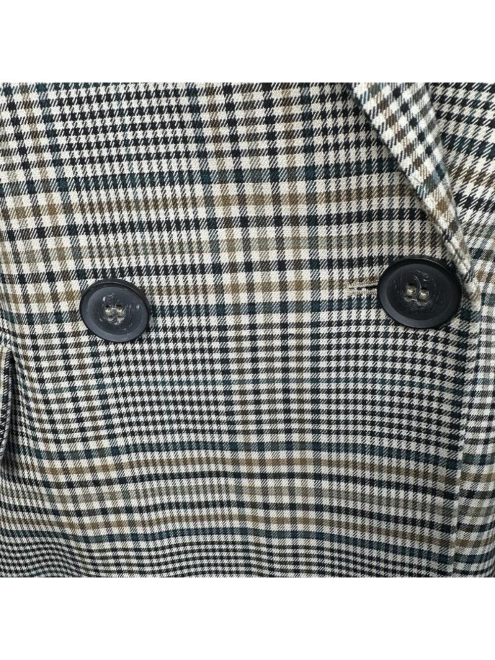 Free People Small Ashby Houndstooth Blazer Jacket Plaid Double Breast Oversized - Picture 10 of 14